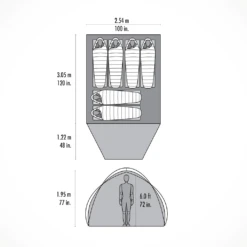 MSR Habitude 6 -Outdoor Sports Shop Camping Tents MSR Habitude 6 Floor Plan