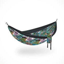 DoubleNest Print -Outdoor Sports Shop Camping Furniture ENO DoubleNest Print Hammock Nature Talk Black