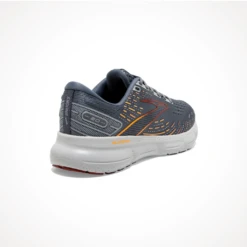 BROOKS Glycerin 20 — Men's -Outdoor Sports Shop Footwear Brooks Mens Glycerin 20 Grey Chili Oil Orange Iso Rear
