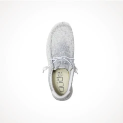 Hey Dude Wally Sox — Men's -Outdoor Sports Shop Footwear Hey Dude Mens Wally Sox Stone White Top