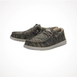 Hey Dude Wally Sox — Men's -Outdoor Sports Shop Footwear Hey Dude Mens Wally Sox Woodland Camo Iso