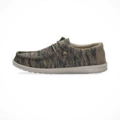 Hey Dude Wally Sox — Men's -Outdoor Sports Shop Footwear Hey Dude Mens Wally Sox Woodland Camo Side