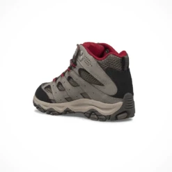 Merrell Moab 3 Mid Waterproof — Kids' -Outdoor Sports Shop Footwear Merrell Hiking Boot Kids Moab 3 Mid Waterproof Boulder Red Side 2
