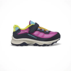 Merrell Moab Speed Low A/C Waterproof — Kids' -Outdoor Sports Shop Footwear Merrell Kids Mid Speed Low AC Waterproof Navy Multi Side