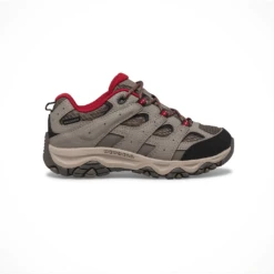 Merrell Moab 3 Low Waterproof — Kids' -Outdoor Sports Shop Footwear Merrell Kids Moab 3 Low Waterproof Boulder Red Side