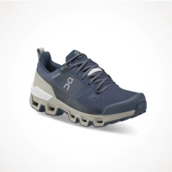 On Cloudwander Waterproof — Women's -Outdoor Sports Shop Footwear On Womens Cloudwander Waterproof Navy Desert Iso