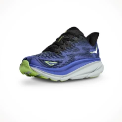 Hoka Clifton 9 — Women's -Outdoor Sports Shop HokaWomensClifton9BlackStellarBlueIsoLeft