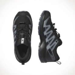 Salomon XA Pro V8 WP J — Kids' -Outdoor Sports Shop L47729300 10 GHO XAPROV8WPJBlack Turbulence Quarry.png.high res