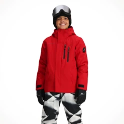 Obermeyer Gent's Jacket — Kids' -Outdoor Sports Shop Obermeyer Gent s Jacket Red rapid Kids 2024 Alt1