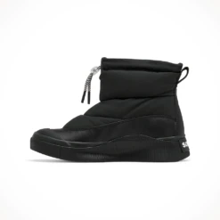 Sorel Out N About IV Puffy Waterproof — Women's -Outdoor Sports Shop Sorel Out N About Puffy WP Black Chalk Womens 2024 Left