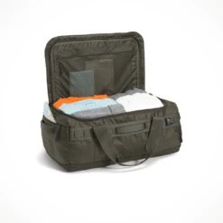 The North Face Base Camp Voyager Duffel 42L -Outdoor Sports Shop TNF Base Camp Voyager Duffel 42L New Taupe Green TNF Black Inside