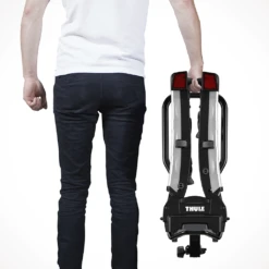 Thule EasyFold XT 2 -Outdoor Sports Shop Thule EasyFold XT 2 Bike Hitch Rack Carry View