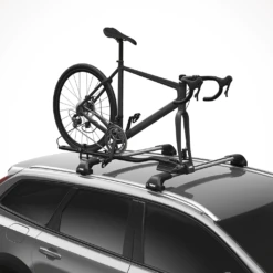 Thule FastRide 11 Thule FastRide -Outdoor Sports Shop Thule FastRide Roof Bike Rack Black Wheel Car View