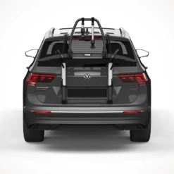 Thule OutWay Platform 2 -Outdoor Sports Shop Thule OutWay Platform 2 Bike Trunk Bike Rack On Car Rear View