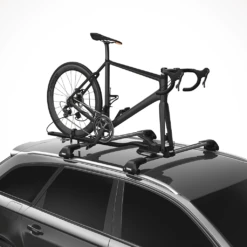 Thule TopRide -Outdoor Sports Shop Thule TopRide Roof Bike Rack Black On Car View